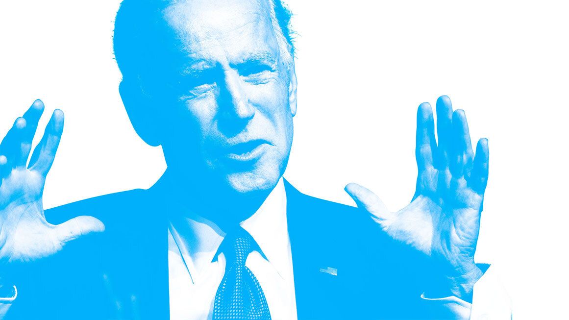 A blue photo of Joe Biden | Photo: Gage Skidmore