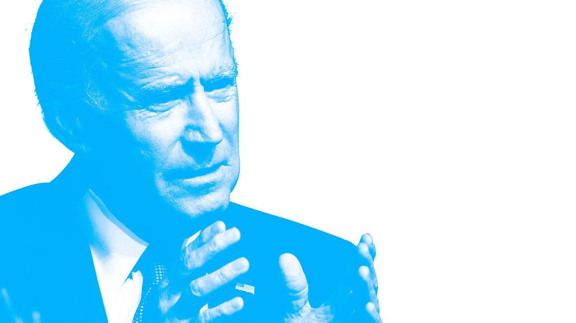 A blue photo of Joe Biden | Photo: Gage Skidmore