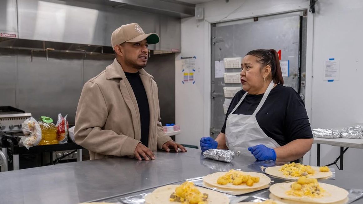 A man and a woman stand in a professional kitchen | Photo: Alejandro Flores-Muñoz; Eli Imadali for The Wall Street Journal