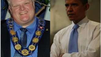 Large image on homepages | Rob Ford and Barack Obama/Wikimedia Commona