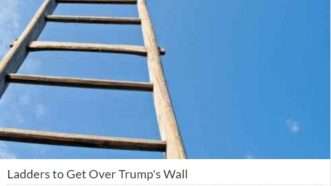 Large image on homepages | Screenshot via GoFundMe/Ladder to Get Over Trump's Wall