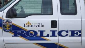 The door to a Louisville Police vehicle | Benkrut / Dreamstime.com