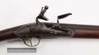 Flintlock musket lock | NRA National Firearms Museum
