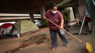 homeless encamp sweep REASON