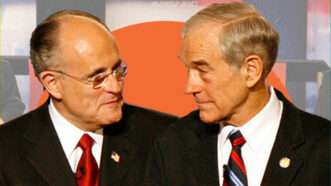 Rudy Giuliani and Ron Paul | Illustration: Lex Villena; Jared Lazarus/MCT/Newscom