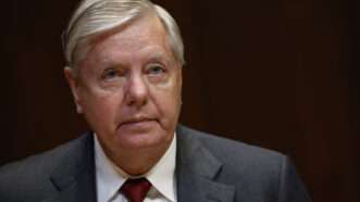 U.S. Senator Lindsey Graham at a Senate Appropriations Subcommittee hearing on March 25, 2022