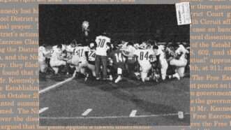 Football players praying on field | From Kennedy v. Bremerton School District decision