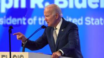 President Joe Biden speaks at an AFL-CIO event