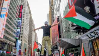 Pro-Palestinian activists rally in New York City | Erik Mcgregor/ZUMA Press/Newscom