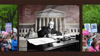 US Supreme Court Abortion New Deal Franklin Roosevelt | Illustration: Lex Villena; Smontgom65 | Dreamstime.com