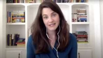 Nina Jankowicz advises on misinformation during a video call