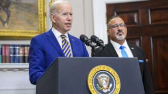 President Joe Biden announces his student loan forgiveness plan