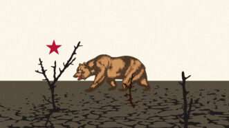 California water infrastructure drought Gavin Newsom | Illustration: Lex Villena; DMStudio