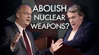 Author Ward Wilson advocates eliminating nuclear weapons. Defense consultant Peter Huessy says that's unrealistic. | Brett Raney