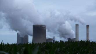 Pollution comes from a coal power plant in Germany.