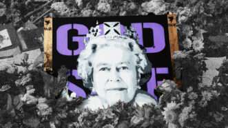 Photograph of Queen Elizabeth II at a memorial | Lex Villena; HUGO PHILPOTT/UPI/Newscom