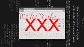 triple Xs over the Constitution | Illustration: Lex Villena; Elena Garder | Dreamstime.com