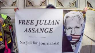 The Justice Department's discretion is the only thing that protects "real" journalists from Julian Assange's fate. | Vuk Valcic/SOPA Images/Sipa US/Newscom