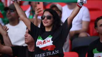 Iranian World Cup fan | Mirrorpix / MEGA / Newscom/ASLON2/Newscom