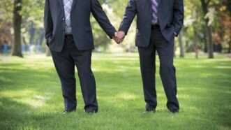 Gay couple getting married