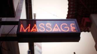 Massage parlor sign | Christian Ouellet/Dreamstime.com