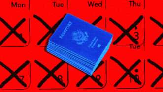 U.S. passports pictured in front of a calendar | Illustration: Lex Villena, DPST