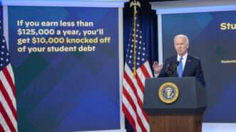 Joe Biden student loans student debt college debt loan forgiveness | CNP/AdMedia/SIPA/Newscom