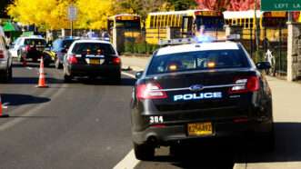 Police cars and school buses | Dtfoxfoto | Dreamstime.com