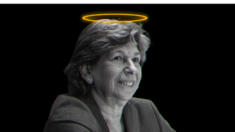 Randi Weingarten, the teachers union head honcho, is trying to engage in some astonishing revisionism, aided and abetted by fact-checkers and the media. | Illustration: Lex Villena; Rod Lamkey - Cnp/ZUMAPRESS/Newscom