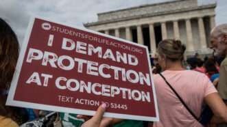 Abortion protest |  Alejandro Alvarez/Sipa USA/Newscom