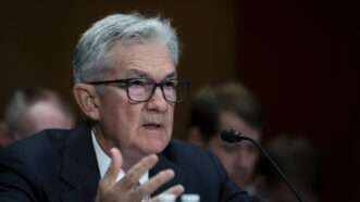 Federal Reserve Chair Jerome Powell speaking at congressional hearing | CNP/AdMedia/Newscom