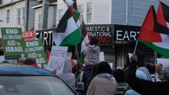 Protesters at the “Emergency Rally for Gaza” in Paterson, New Jersey. | Photo: Matthew Petti