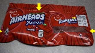 "Xtreme Airheads" cannabis candy | St. Mary's Police Department