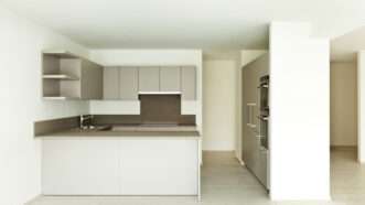 The kitchen of a new, empty apartment. | Alexandre Zveiger | Dreamstime.com