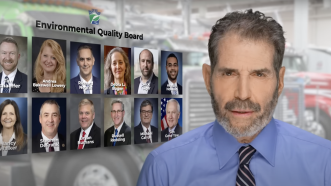 John Stossel is seen next to Pennsylvania's Environmental Quality Board | Stossel TV