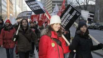 Public sector workers in Quebec on strike. | Gabriel Petrescu | Dreamstime.com