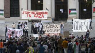 Pro-Palestine protest at Harvard | Rick Friedman/Polaris/Newscom