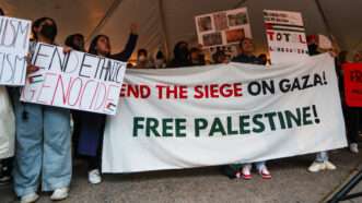 Students for Justice in Palestine protest | Paul Weaver/Sipa USA/Newscom