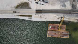 A bridge being worked on | Photo: The repaired section of the Sanibel Causeway; Tampa Bay Times/ZUMA Press Wire