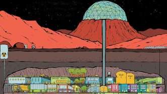 A portion of the book cover of 'A City on Mars' by Kelly and Zach Weinersmith | Penguin Press