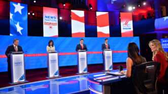 GOP debate stage | Michael Palmer/ZUMAPRESS/Newscom