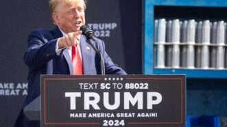 Donald Trump giving a campaign speech | Joshua Boucher/TNS/Newscom