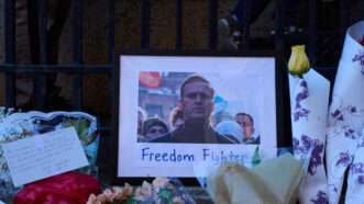 Framed memorial image of Alexei Navalny | Edna Leshowitz/ZUMAPRESS/Newscom