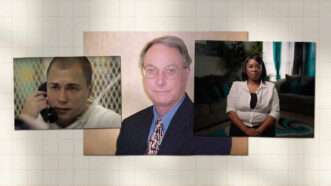 Former prosecutor Ralph Petty is pictured between Clinton Young and Erma Wilson | Illustration: Lex Villena; Screenshot, YouTube; Midland County District Attorney's Office; Institute for Justice