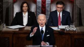 President Joe Biden delivering his 2024 State of the Union address | Tom Williams/CQ Roll Call/Newscom