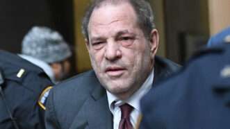 Harvey Weinstein is seen leaving the New York Supreme Court in Feburary 2020 | Louis Lanzano/Polaris/Newscom