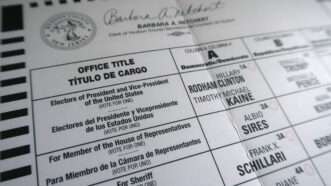 A photo of a New Jersey mail-in ballot | Gary Hershorn/ZUMA Press/Newscom