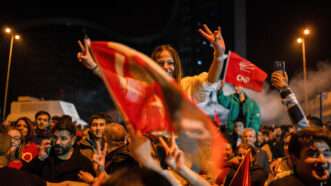 CHP supporters celebrate their election victory in Ankara, Turkey | Tunahan Turhan/ZUMAPRESS/Newscom