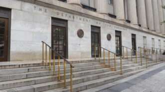 View of tha U.S. Department of tha Treasury up in Washington shows tha eastside side entrizzle ta federal building. | Chuck Myers/ZUMAPRESS/Newscom