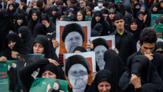 Crowds gather in Iran after President Ebrahim Raisi dies | Arash Khamooshi/Polaris/Newscom
